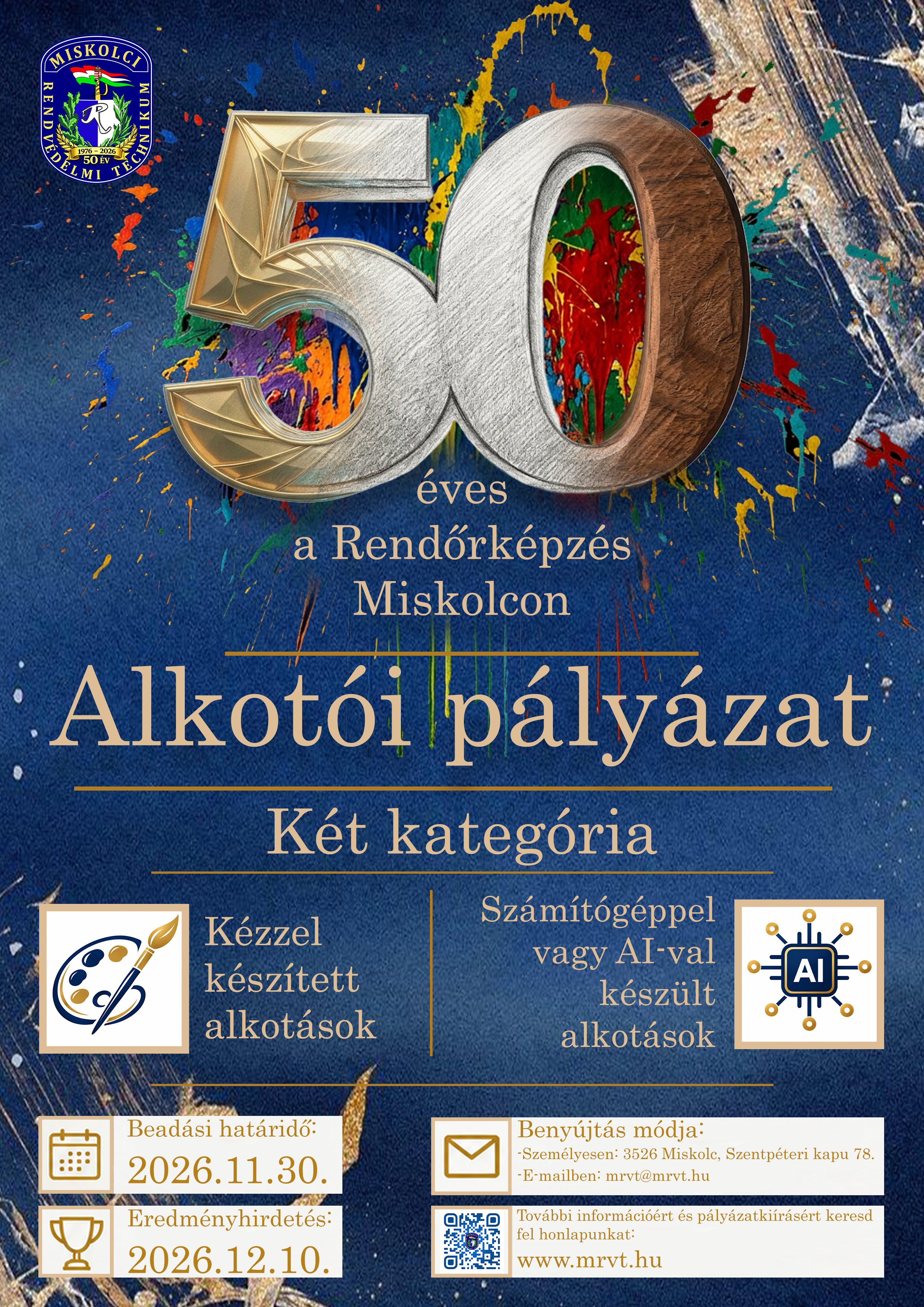 Alkotói pályázat plakátja
